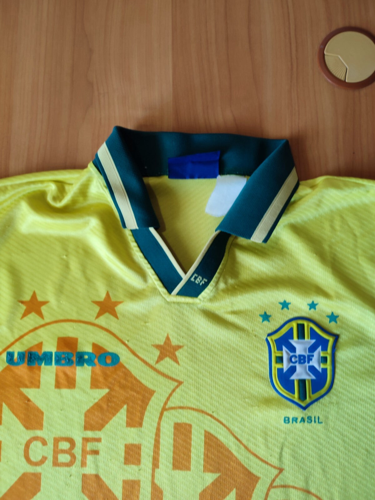 Brasil 1994 1995 1996 1997 home Sz L soccer shirt football kit Brazil jersey tee