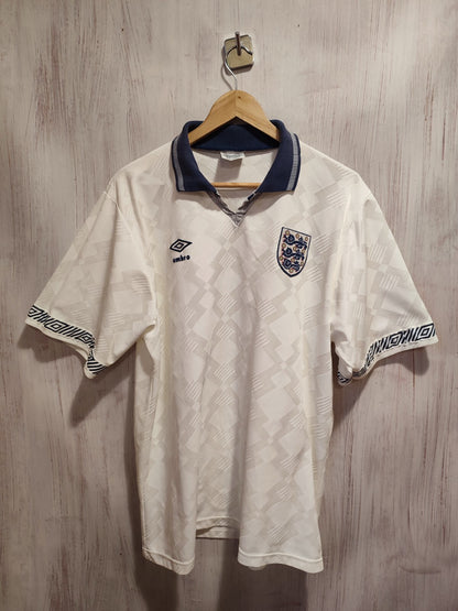 England 1990 1991 1992 home Sz L Umbro shirt jersey soccer football vintage kit