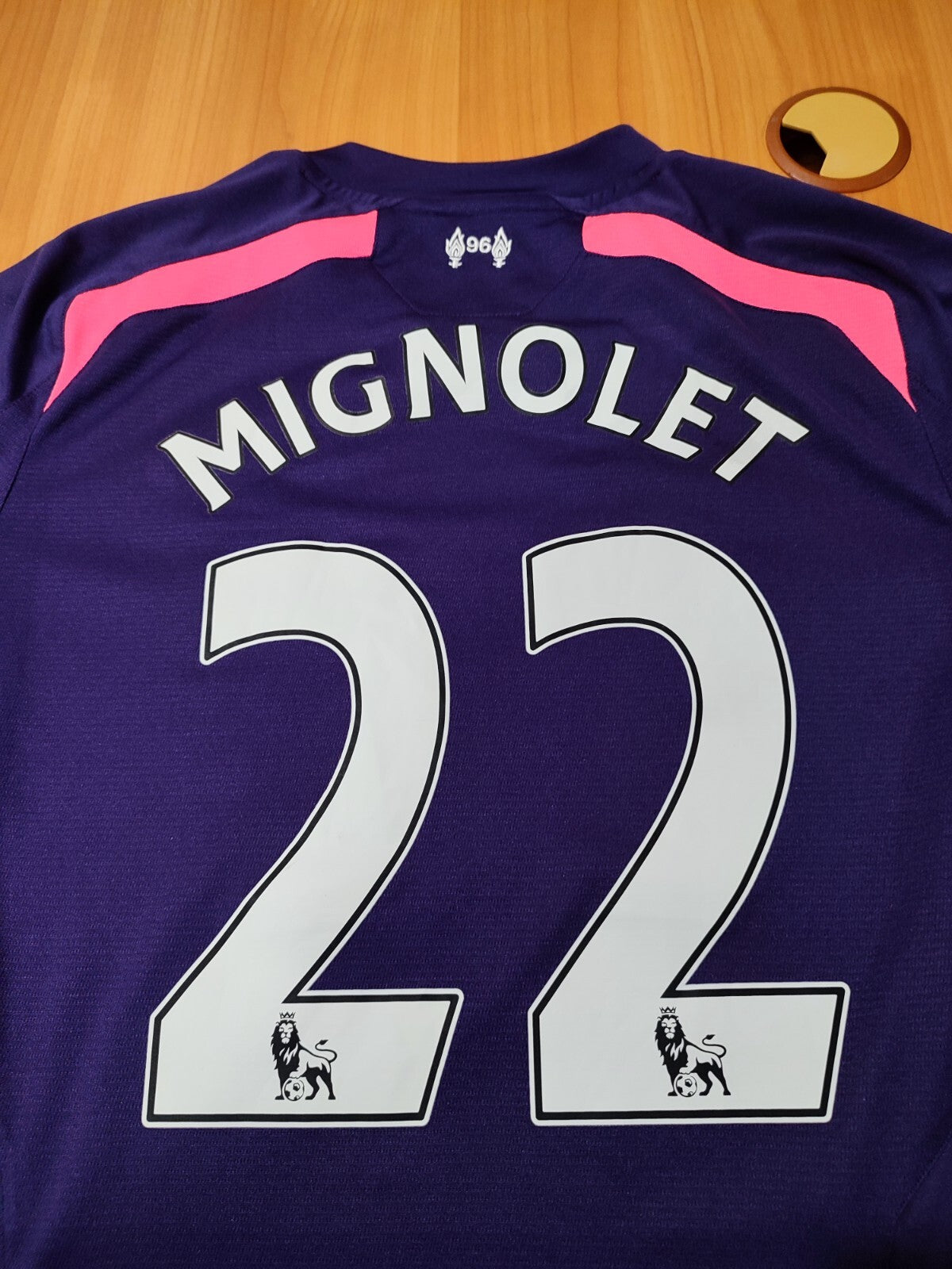 FC Liverpool 2013 2014 goalkeer Size L shirt soccer jersey football GK Mignolet