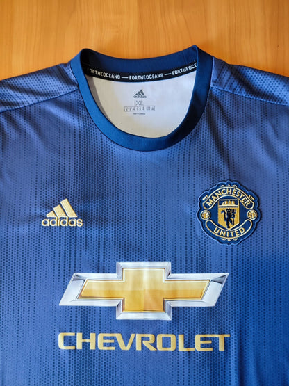 Manchester United 2018 2019 third Sz XL Adidas soccer shirt jersey 3rd football