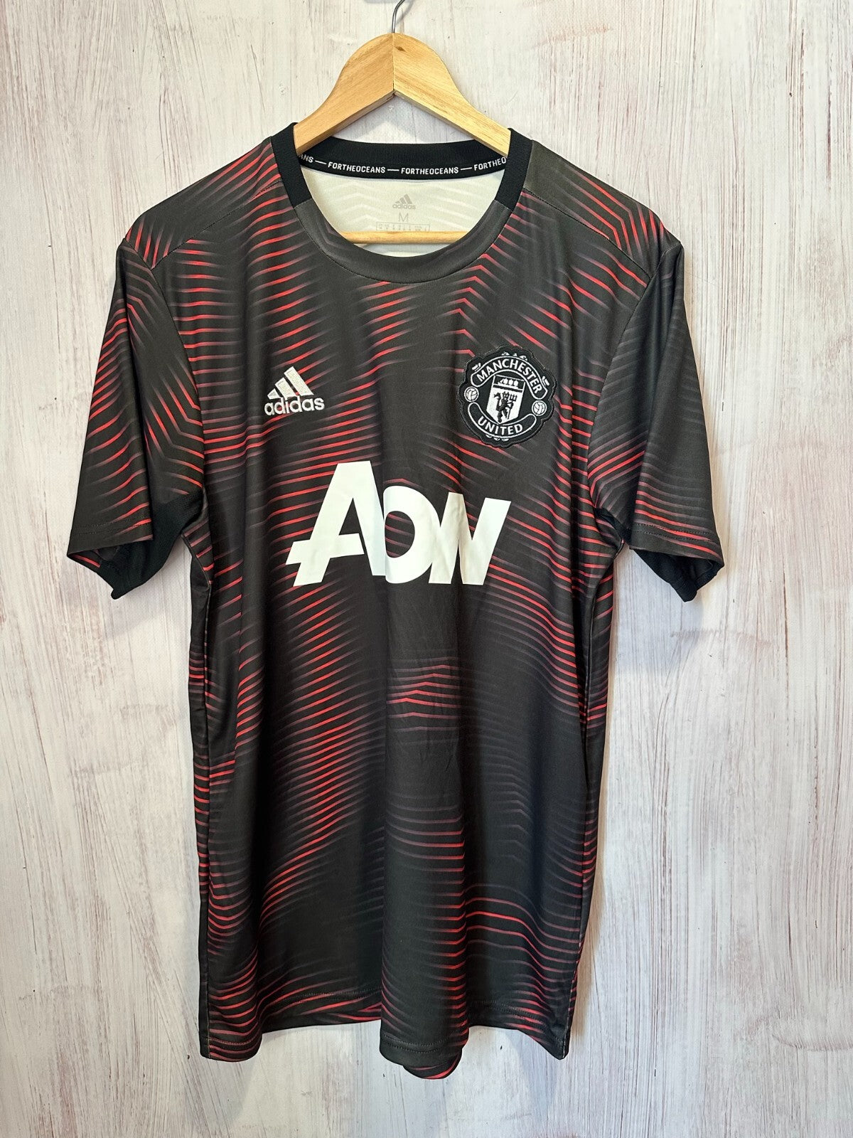 Manchester United 2018 2019 Pre match Size M shirt kit jersey football soccer